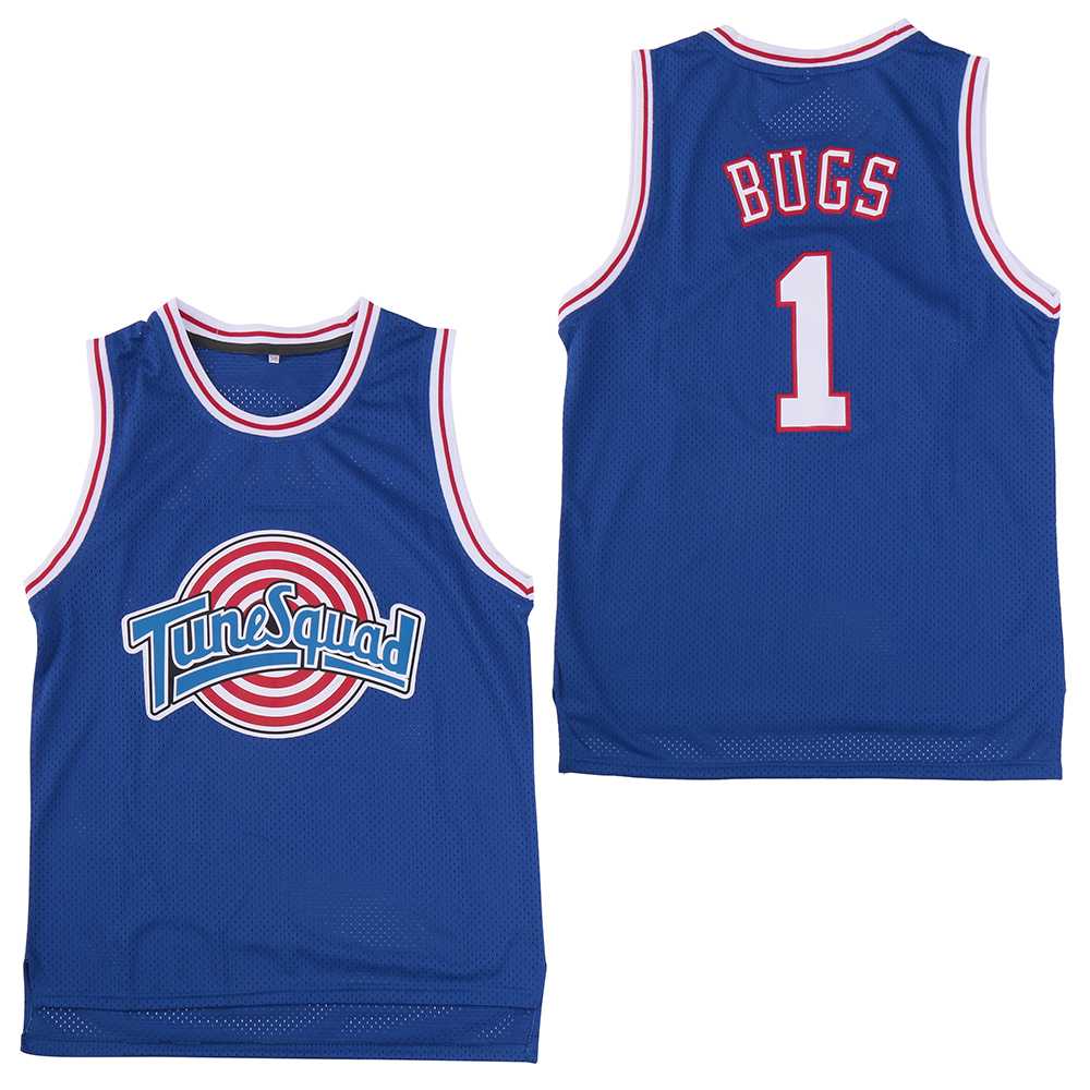 Tune Squad 1 Bugs Blue Stitched Movie Basketball Jersey,We sell and wholesale Tune Squad 1 Bugs Blue Stitched Movie Basketball Jersey on line form chian!